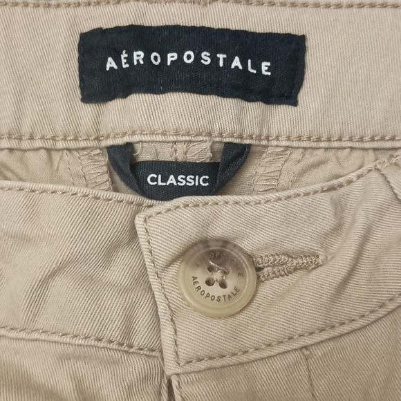 Aeropostale Classic Stretch Straight Leg Khaki Uniform Pants - Picture 6 of 9